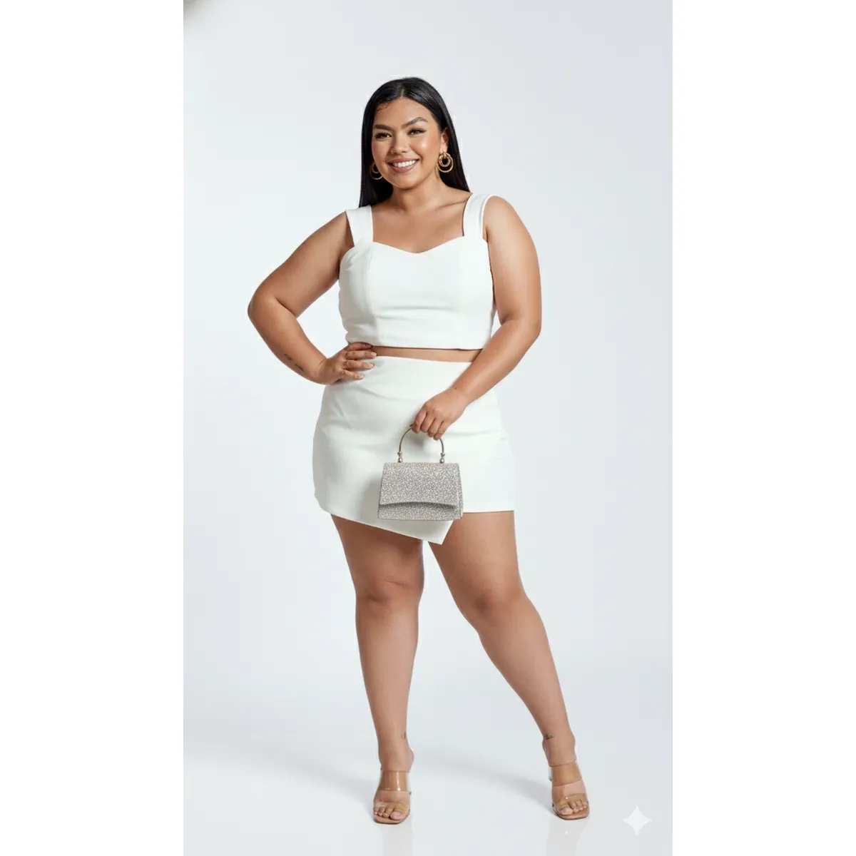 MISS LADY - Short Falda Anai - Perla