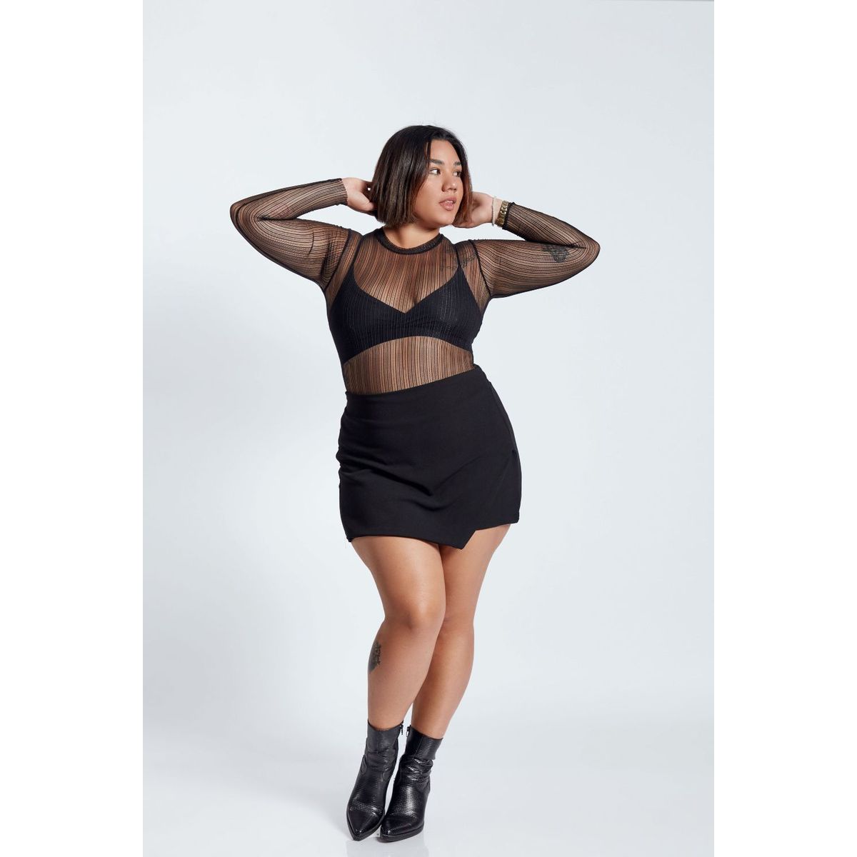 MISS LADY - Short Falda Anai - Negro