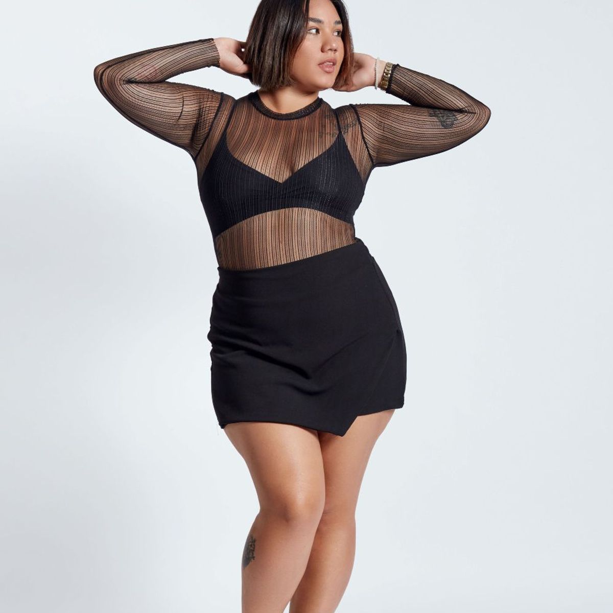 MISS LADY - Short Falda Anai - Negro