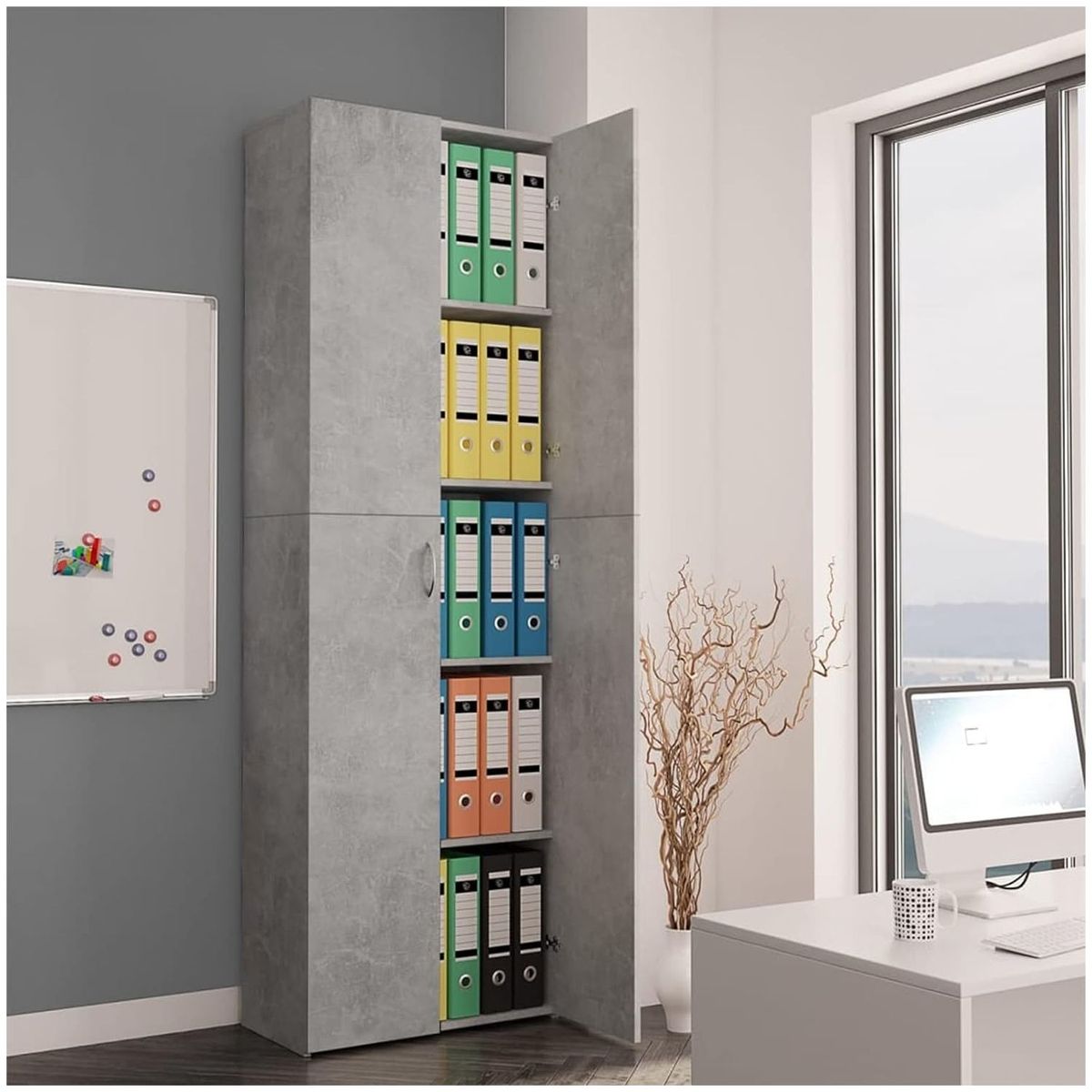 VENTITAS HOME - Archivador 190cm Maniego Ventitas Home Cemento