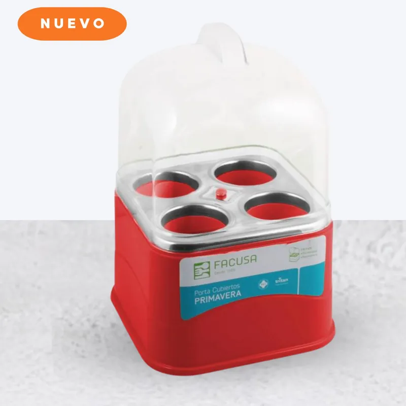FACUSA - Porta cubiertos Primavera Rojo - Facusa