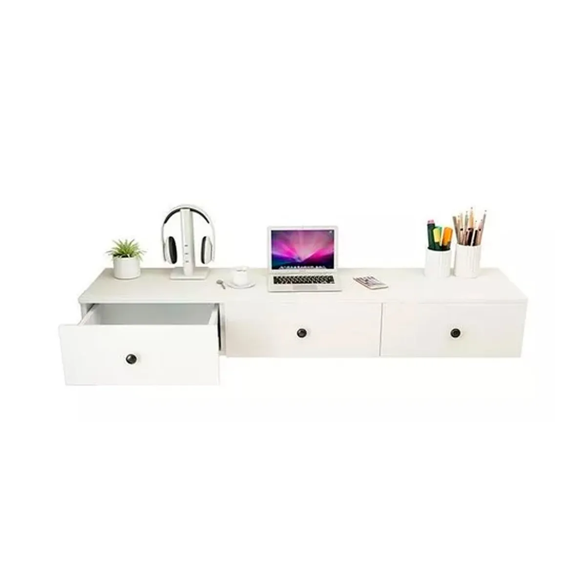 VENTITAS HOME - Escritorio Flotante Mirage Ventitas Home Blanco