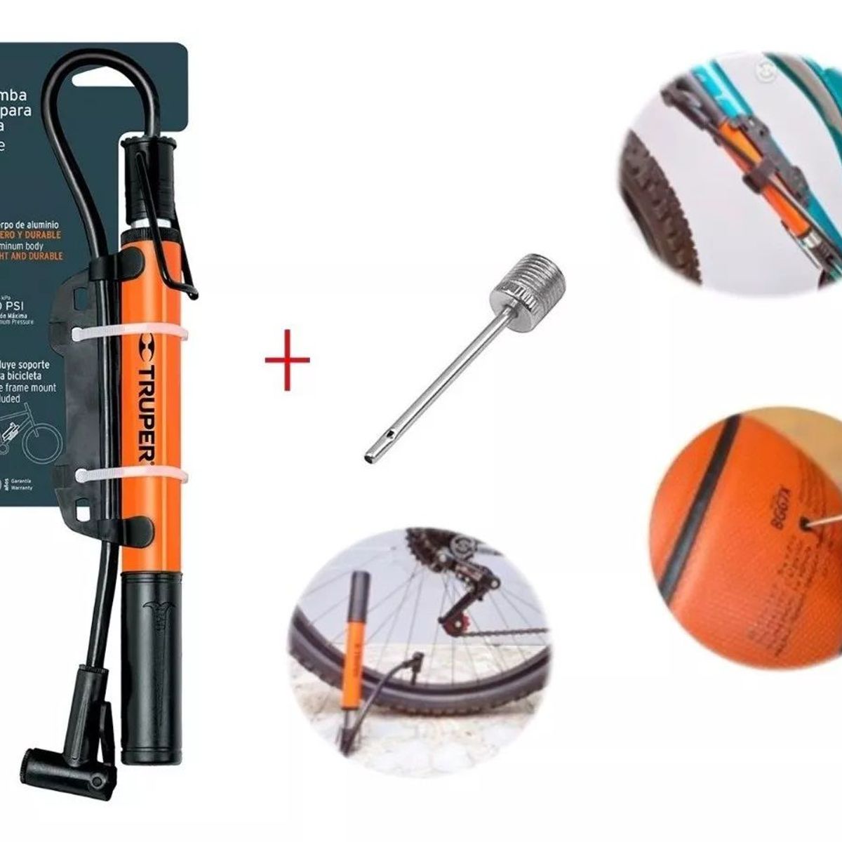 TRUPER - INFLADOR MINI BOMBA DE AIRE 13790 TRUPER