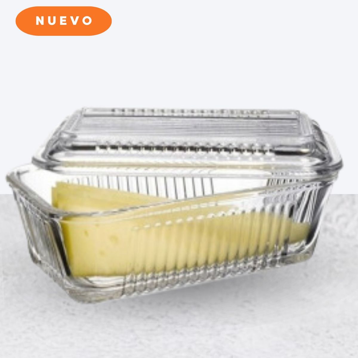 GENERICO - Mantequillera vidrio con tapa