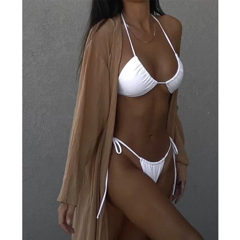 SOLARY - Bikini 2 Piezas Brasilero Blanco