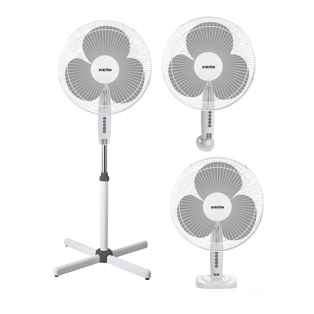 PRACTIKA - Ventilador 45W Practika ALTEA 3 EN 1 – Blanco