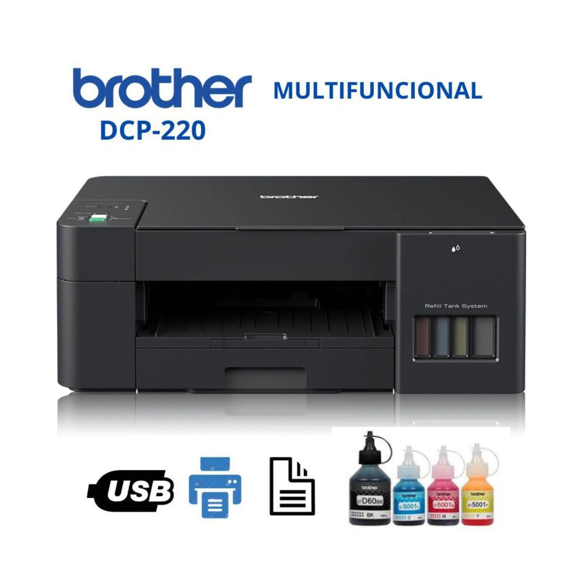 BROTHER - IMPRESORA BROTHER MULTIFUNCION DCP-T220