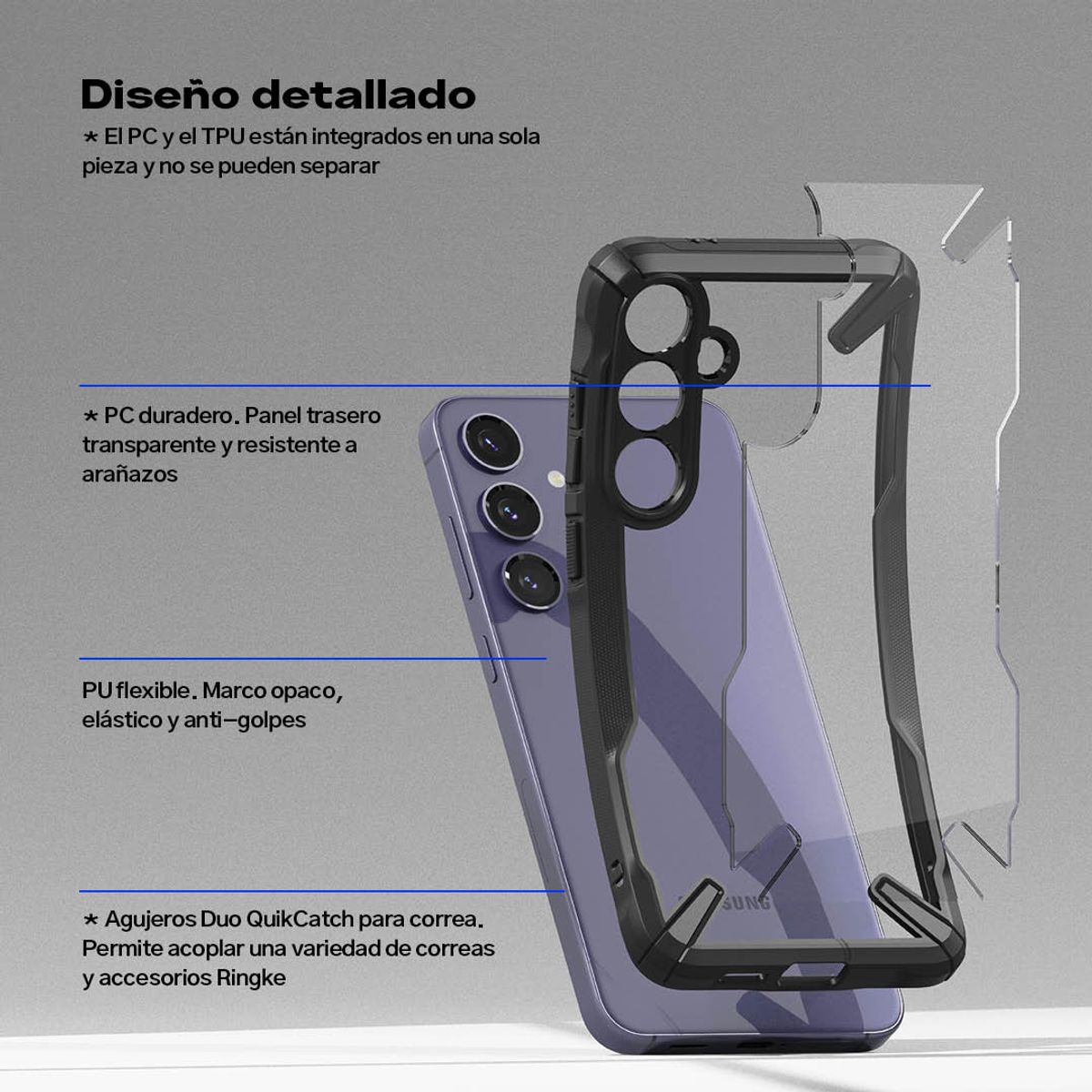 RINGKE - Case Premium para Galaxy S24 - Fusion X Importado USA