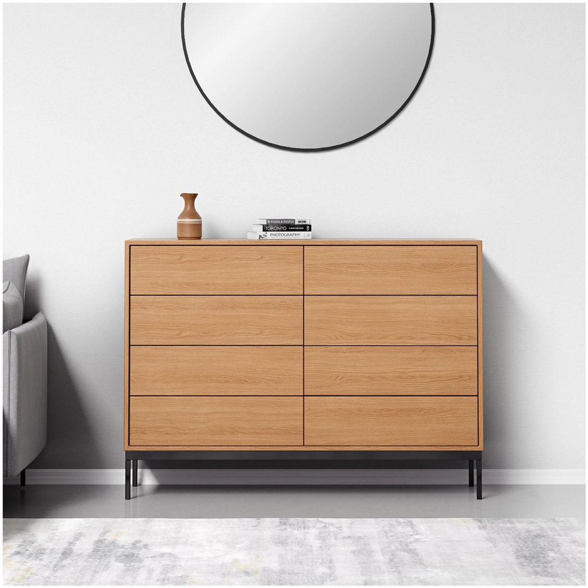 VENTITAS HOME - Cómoda Industrial Vanesso Ventitas Home Roble Buralo