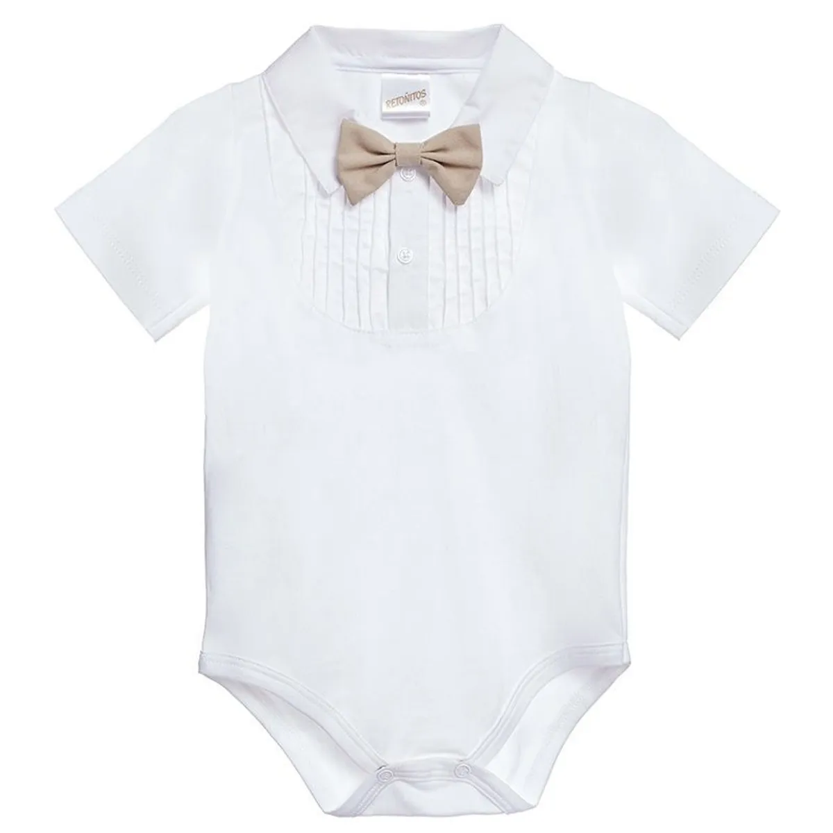 GENERICO - Conjunto para Bebe Niño Tirantes Pantalones cortos  Beige GALA
