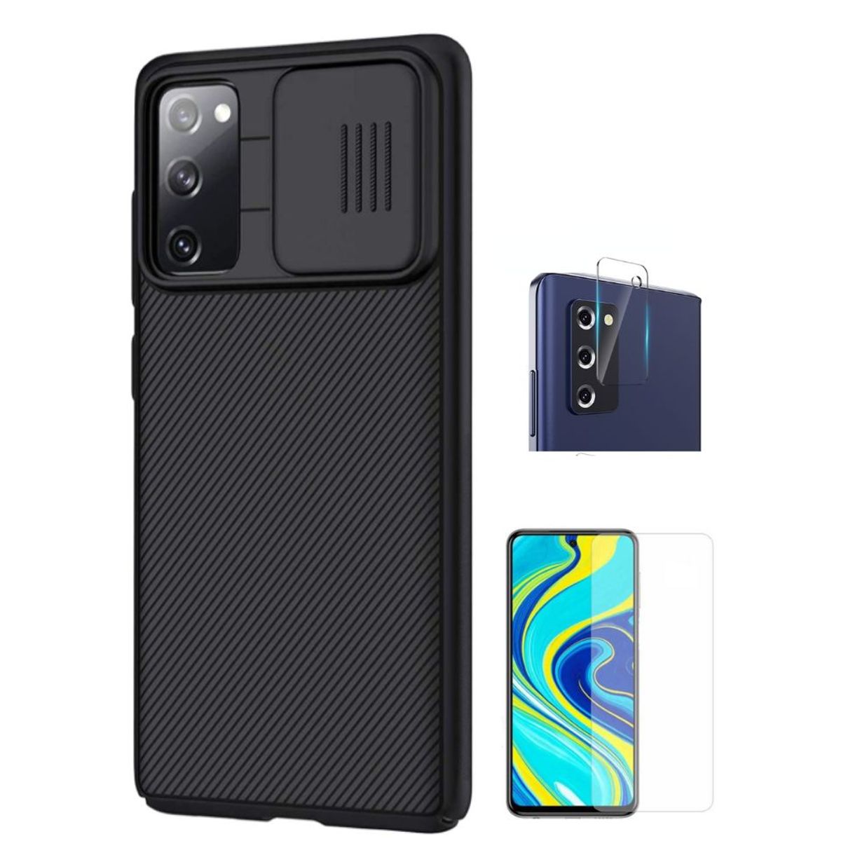 NILLKIN - CASE NILLKIN SAMSUNG S20 FE Y VIDRIOS