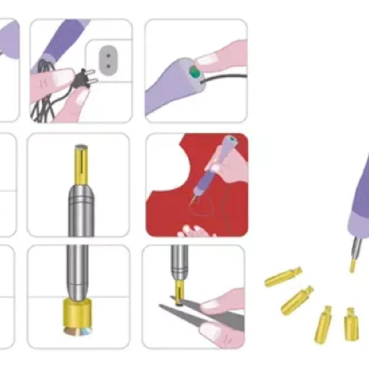 GENERICO - Aplicador De Piedras Strass Manualidades Diseño Costura