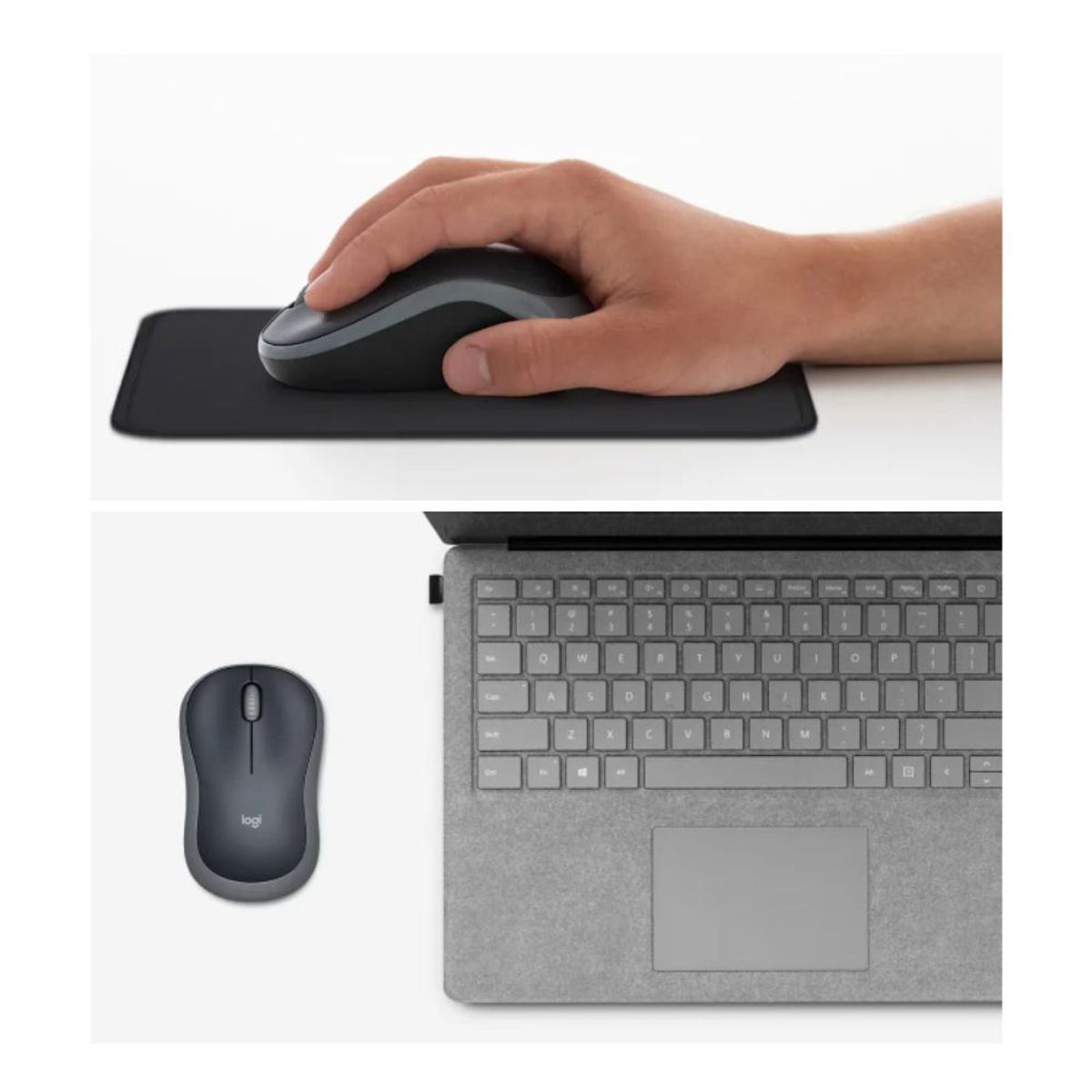 LOGITECH - MOUSE INALÁMBRICO LOGITECH M185 DPI 1000 3 BOTONES GRIS