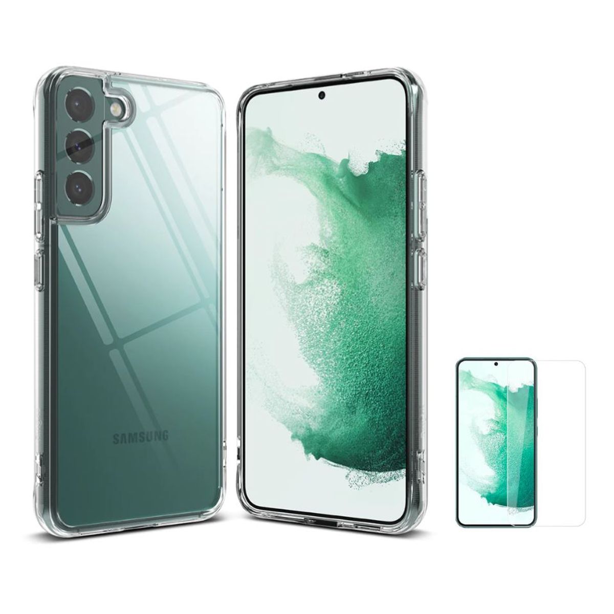 RINGKE - CASE RINGKE FUSION SAMSUNG S22 PLUS Y VIDRIO UV