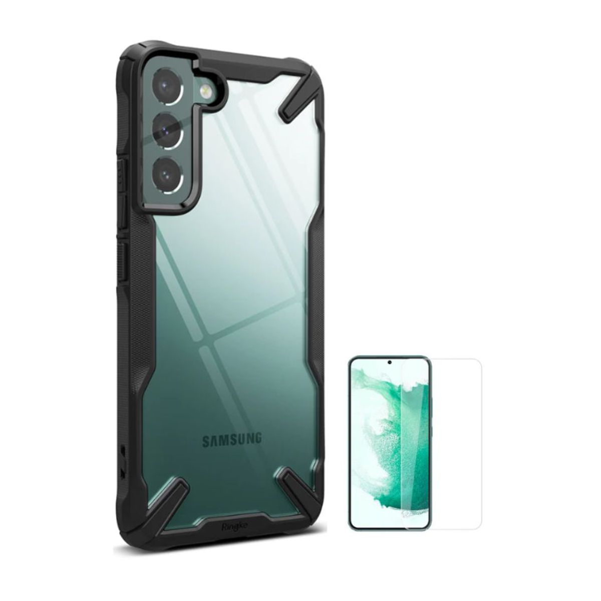 RINGKE - CASE RINGKE FUSION X SAMSUNG S22 PLUS Y VIDRIO UV