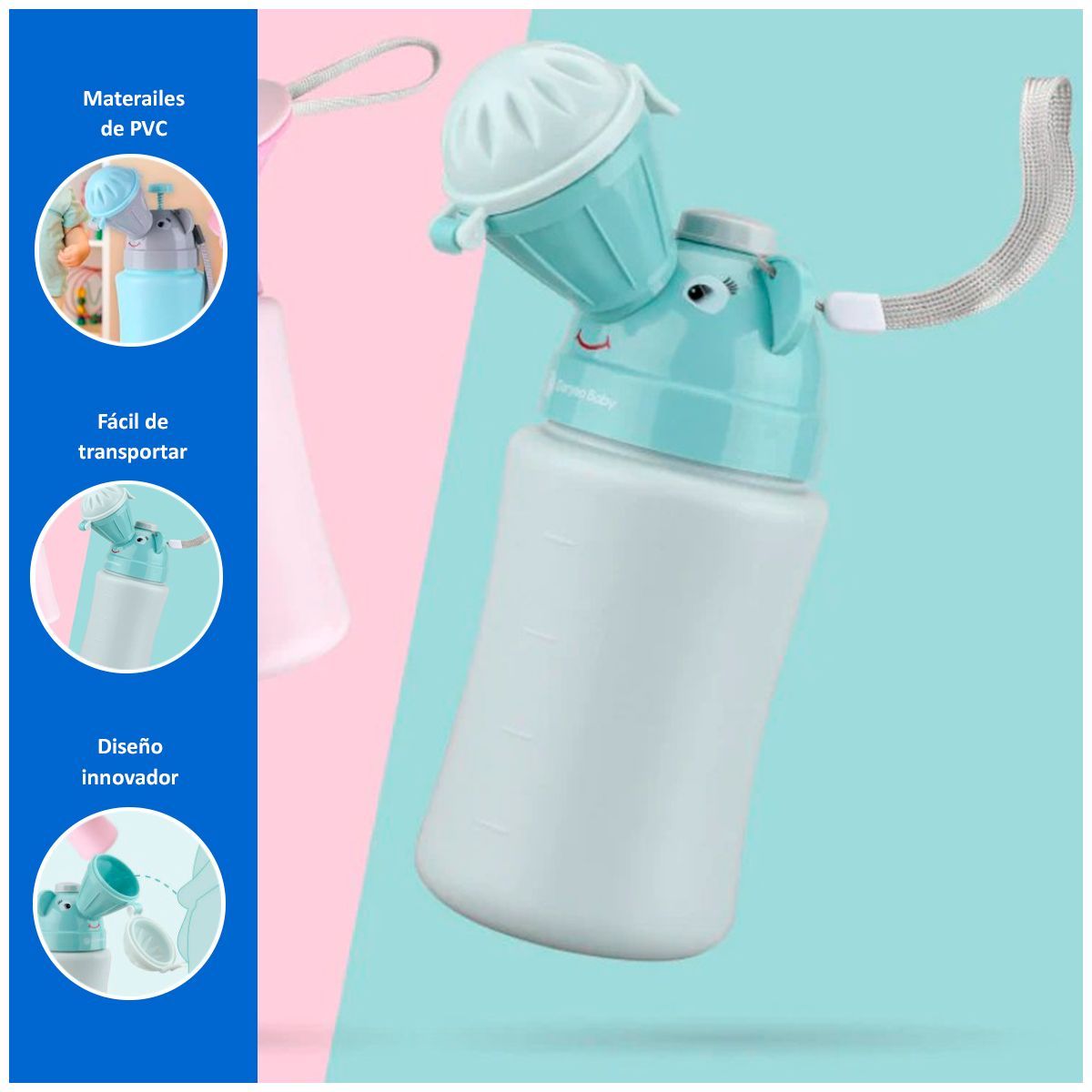 SASARU - Urinario Infantil de 500ml con Diseño de Koala