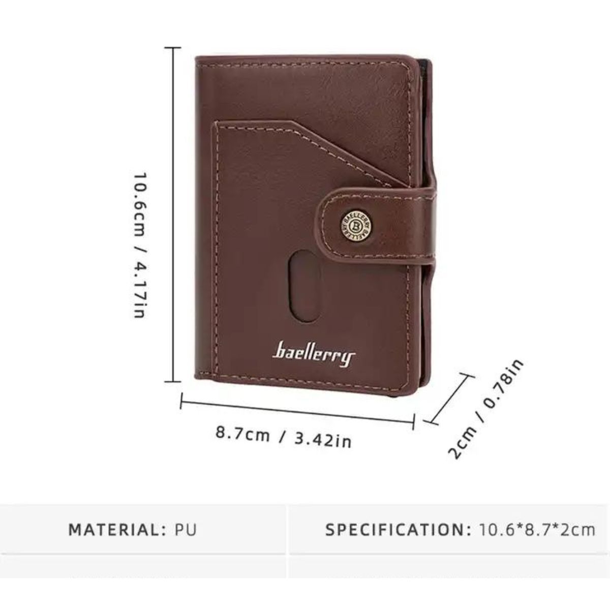 BAELLERRY - Tarjetero Rfid Anti Clonación Baellery 2024
