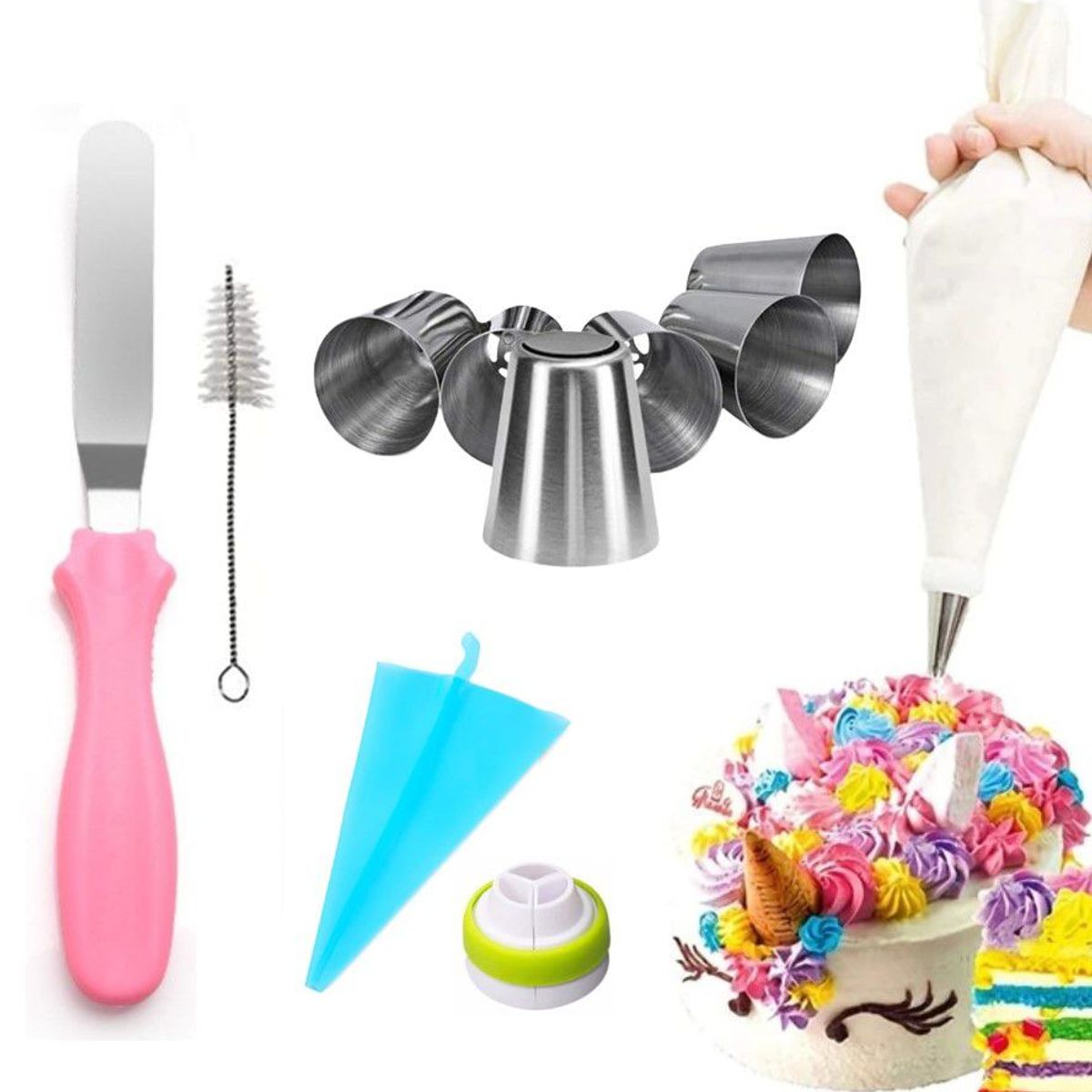 GENERICO - Boquillas Rusas Para Repostería Set De 12 Piezas De Acero