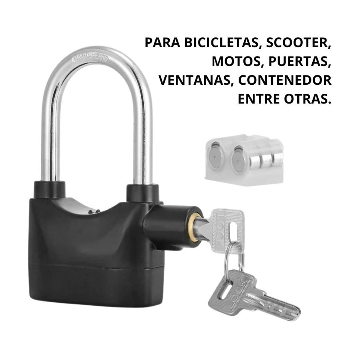 GENERICO - Candado con Alarma - ALARM LOCK