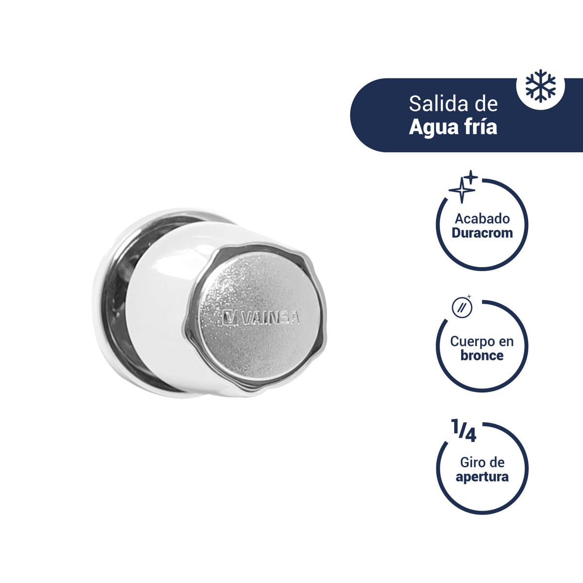 VAINSA - Llave de ducha cromada Ibiza Vainsa