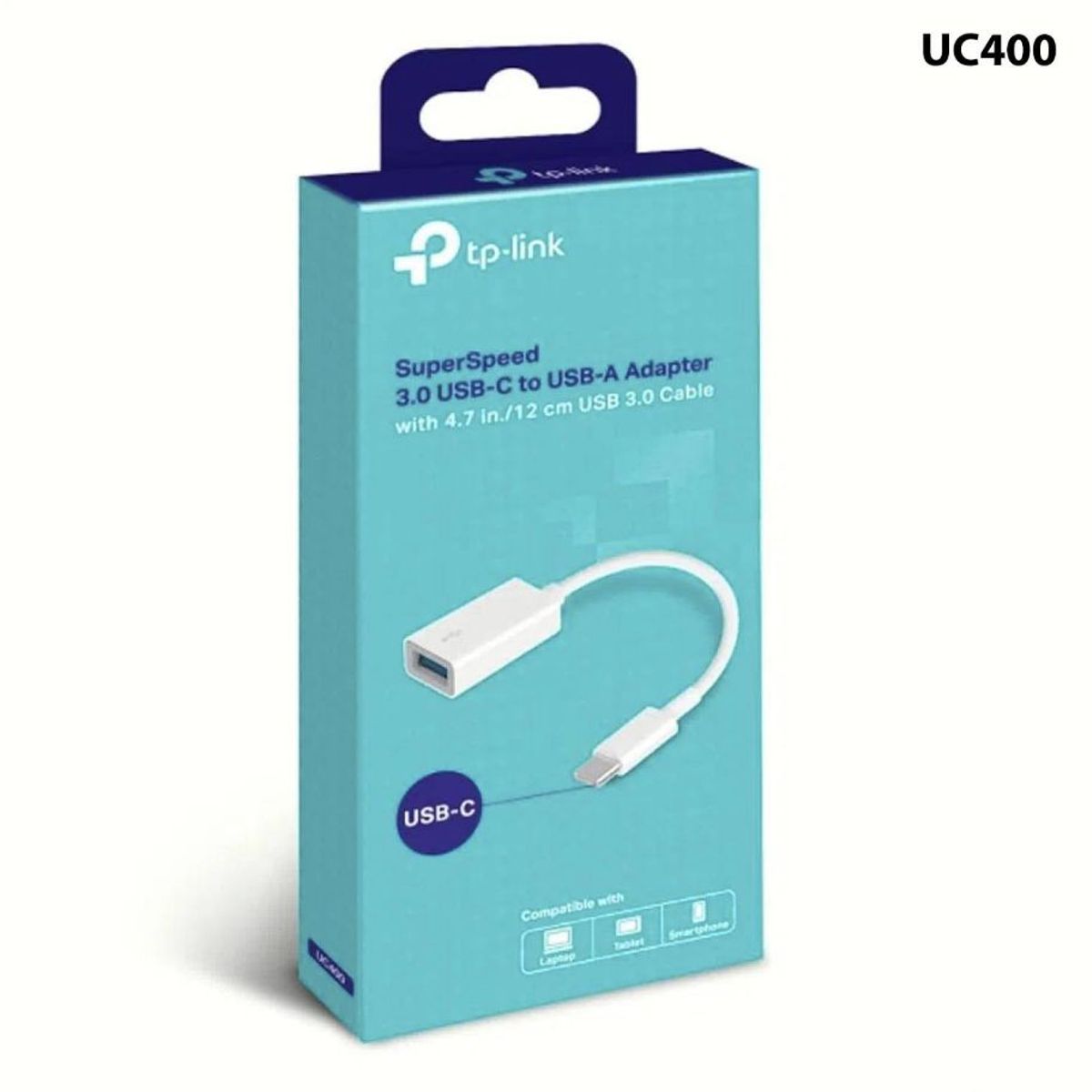 TP LINK - Adaptador Tp-Link UC400 tipo C a Usb 3.0