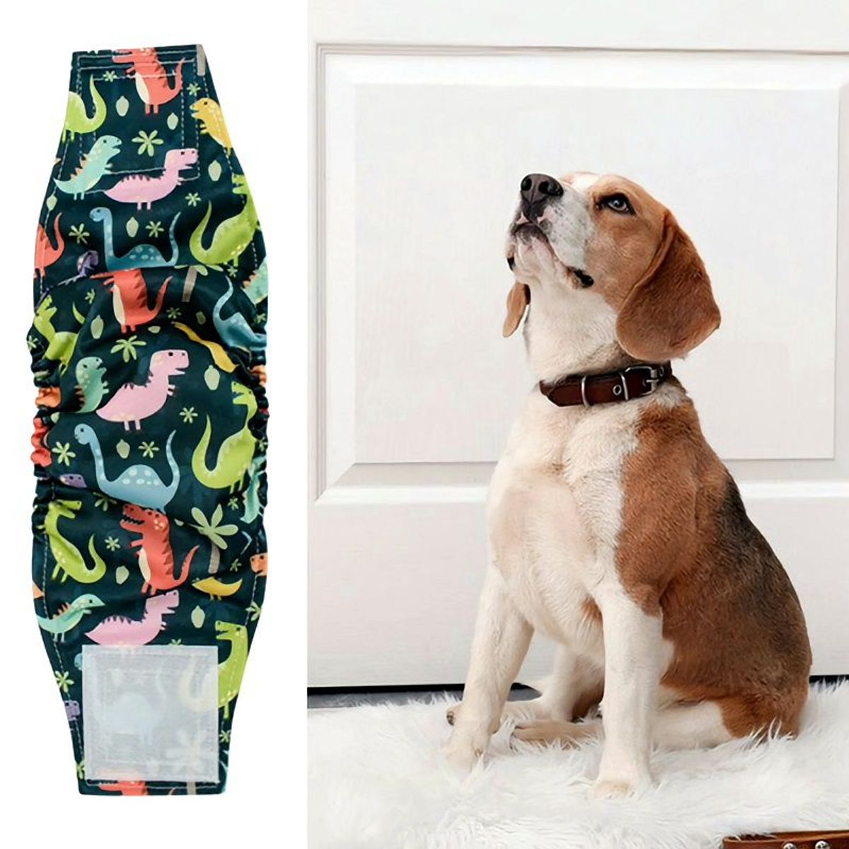 GENERICO - PAÑALES LAVABLES PARA PERROS MACHOS - TALLA M