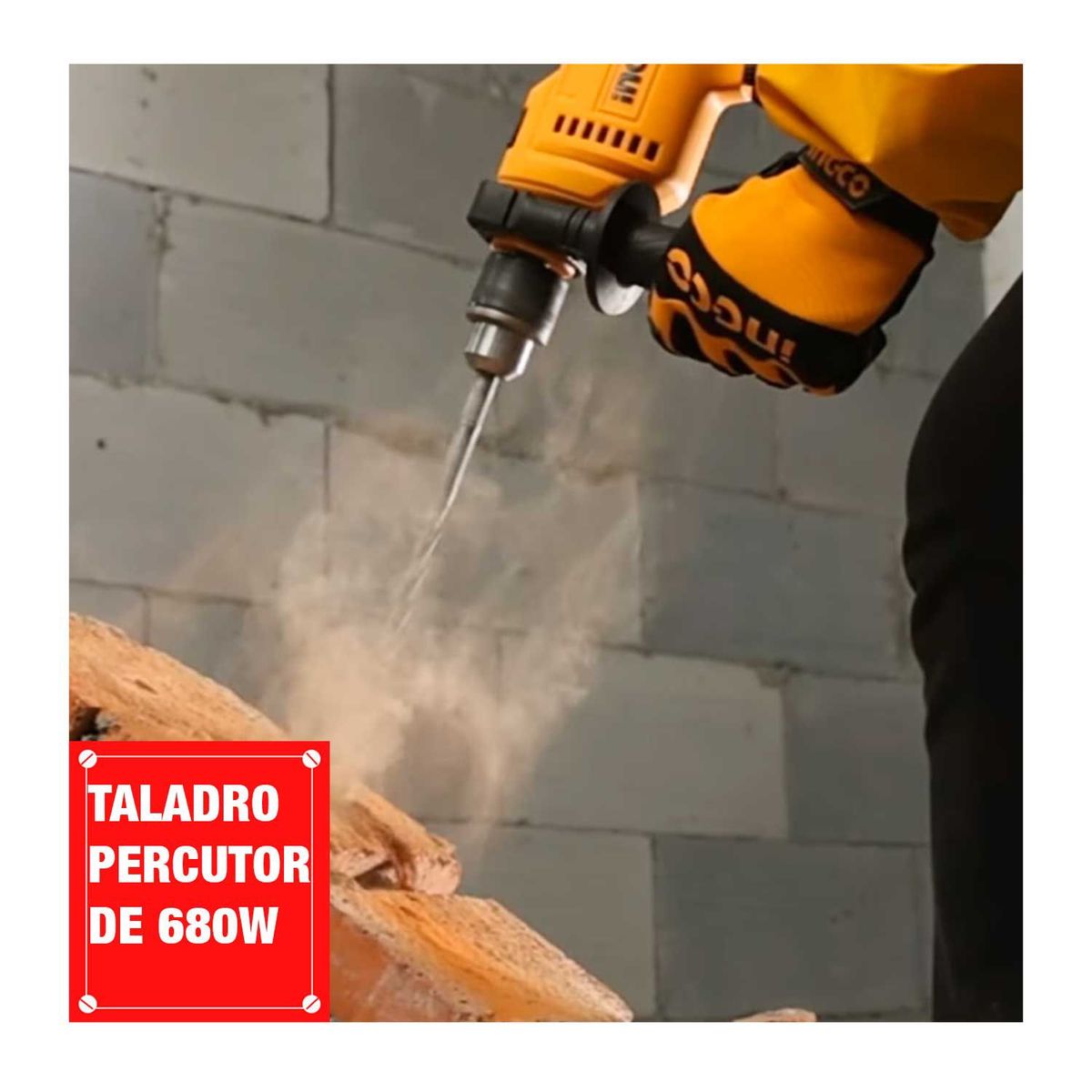 INGCO TOOLS - TALADRO PERCUTOR 680W  AMOLADORA 710W ESMERIL INDUSTRIAL