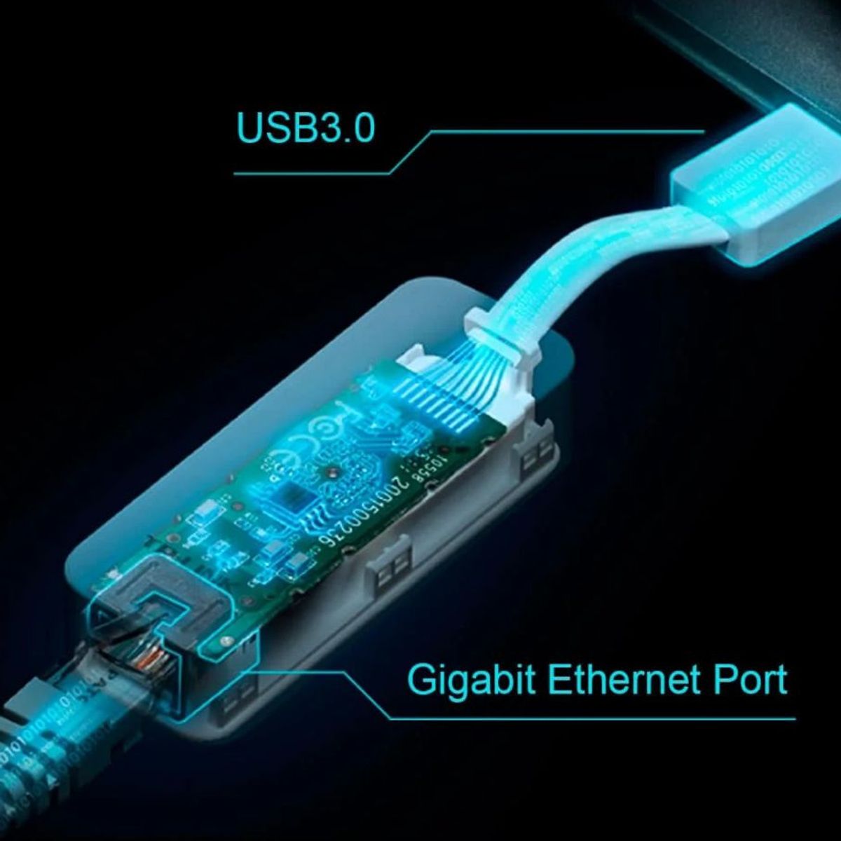 TP LINK - Adaptador de red TP-Link UE300 USB 3.0 a Gigabit Ethernet