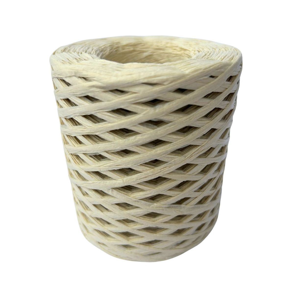 GENERICO - HILO Rafia de papel para tejer a crochet HUESO