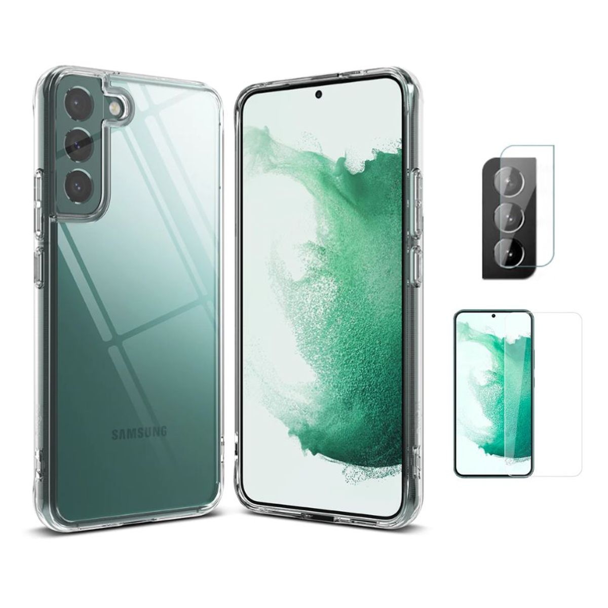 RINGKE - CASE RINGKE FUSION SAMSUNG S22 PLUS Y VIDRIOS