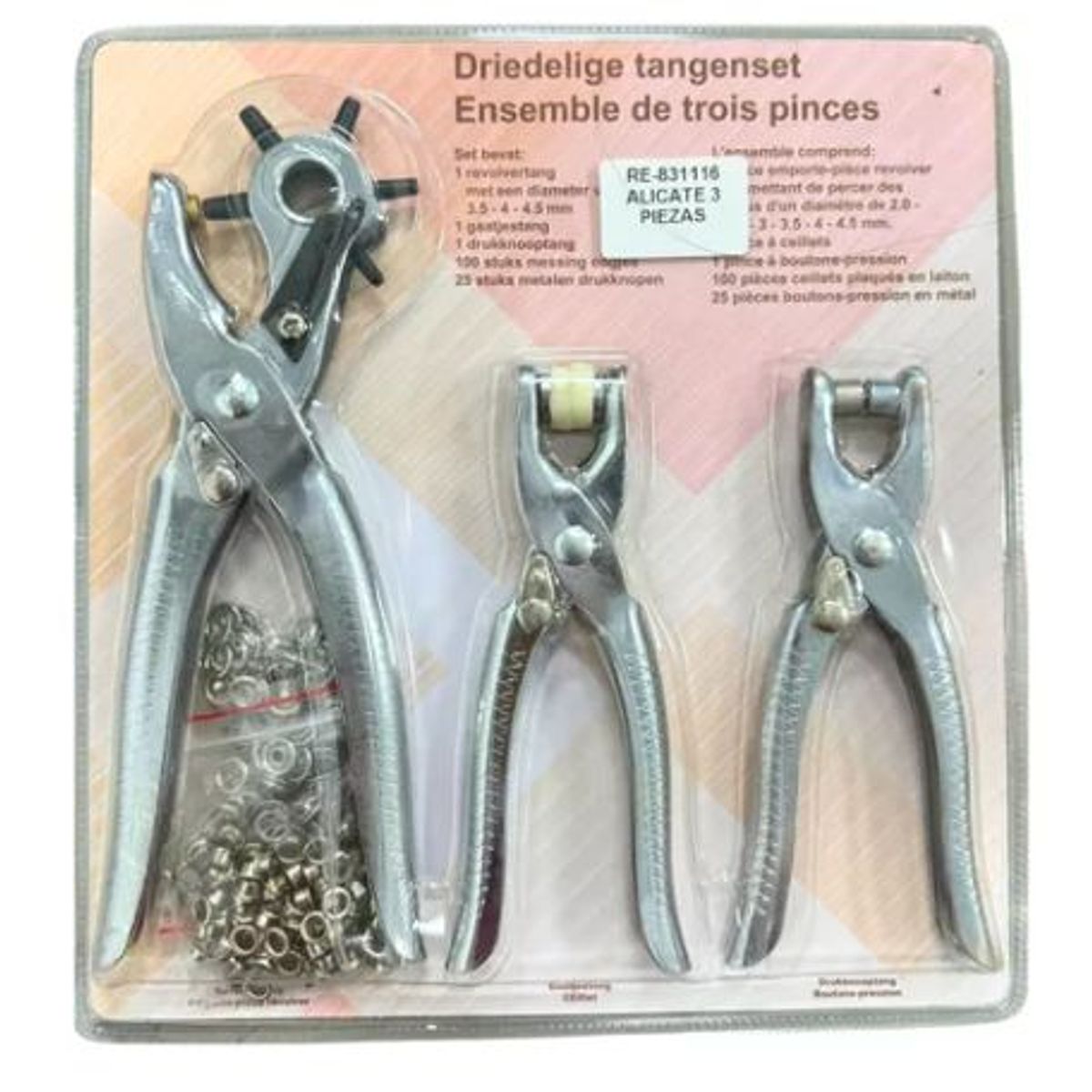 GENERICO - Pinza Sacabocados Remachadora Y Ojaladora