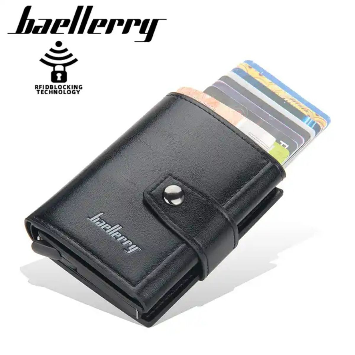 BAELLERRY - Billetera Baellerry Hombre Protección RFID Tarjetero Billetes