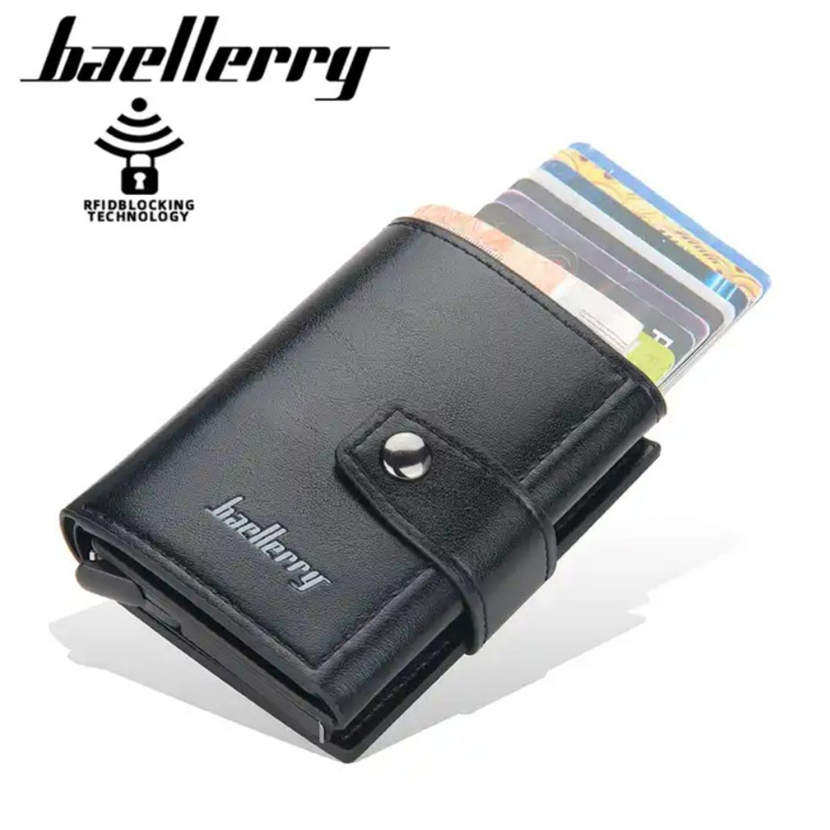 BAELLERRY - Billetera Baellerry Hombre Protección RFID Tarjetero Billetes