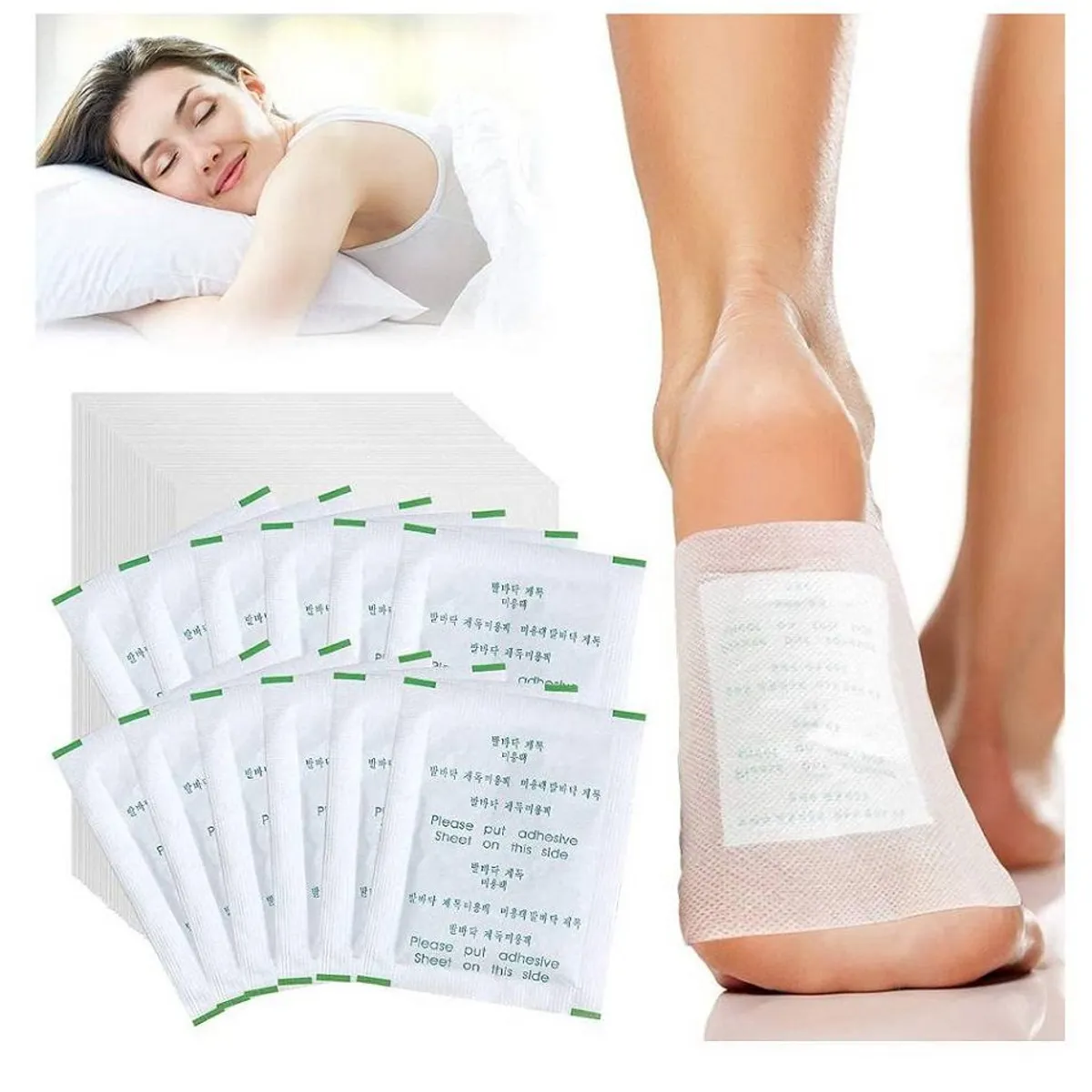 GENERICO - Parche Pies Desintox Kinoki 100% Natural. Caja X 10 Parches