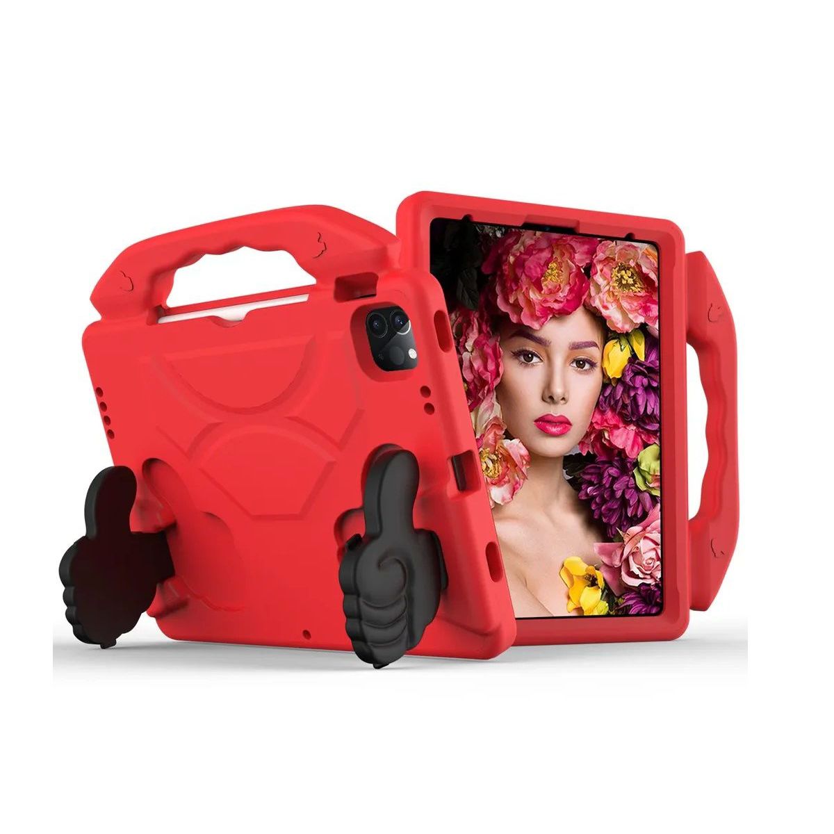 OTTOWARE - Funda para Tablet Modelo Okey Manitos para Lenovo M10 hd 2da GrRojo