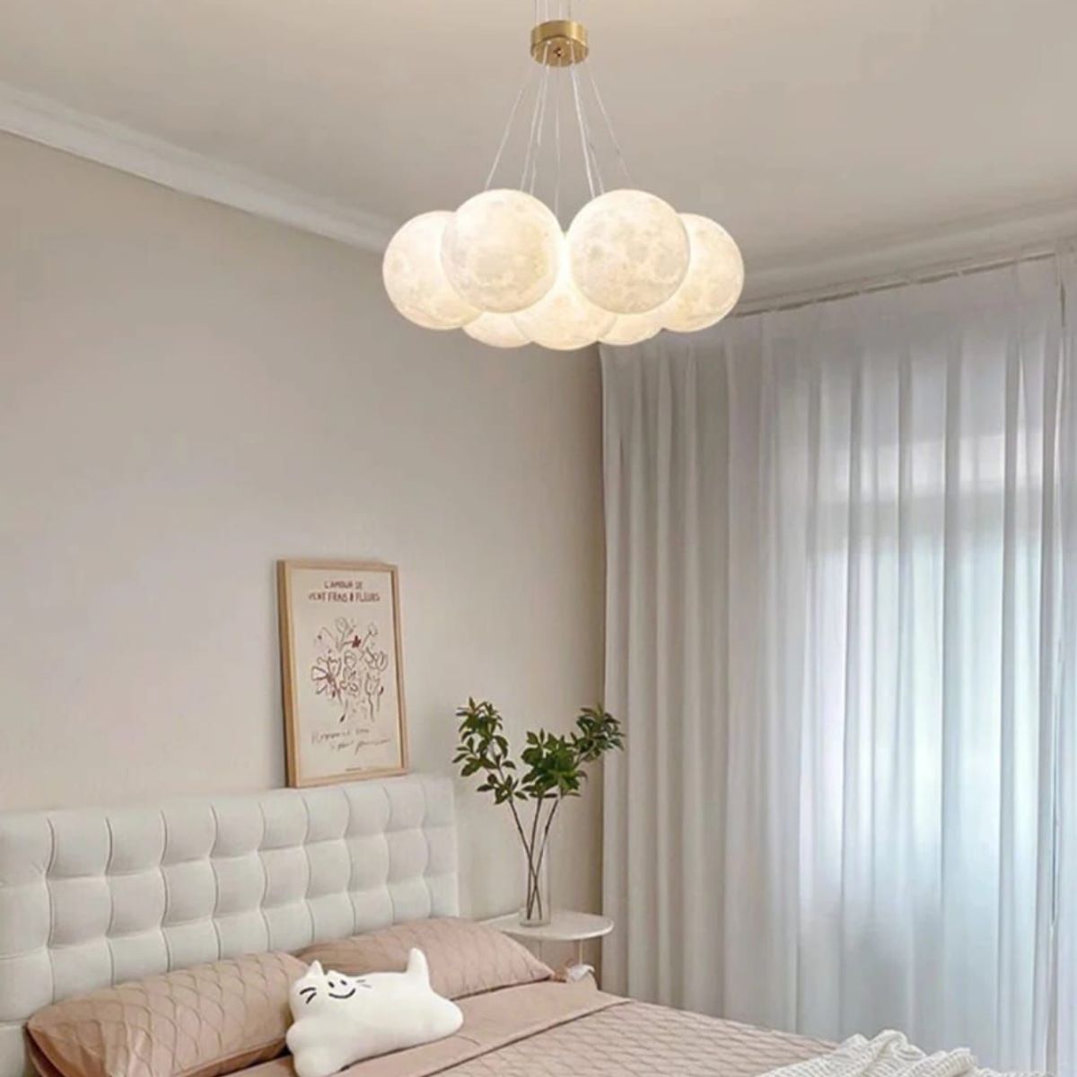 GENERICO - Lámpara de techo led  nube 7 luces