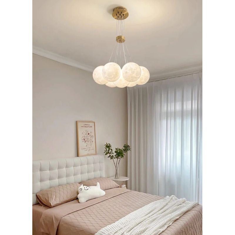 GENERICO - Lámpara de techo led  nube 7 luces