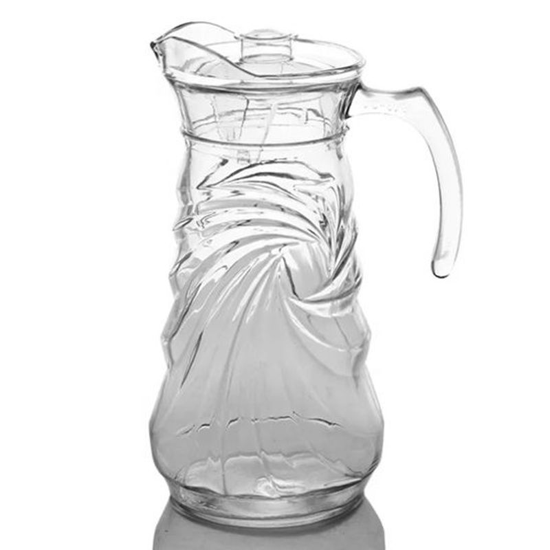 G HORSE - Jarra de vidrio Remolino con tapa 1800ml