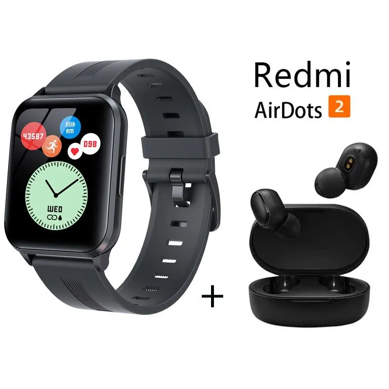 XIAOMI - Y79 reloj inteligente deportivo + combo Xiaomi Redmi AirDots 2 -Negro