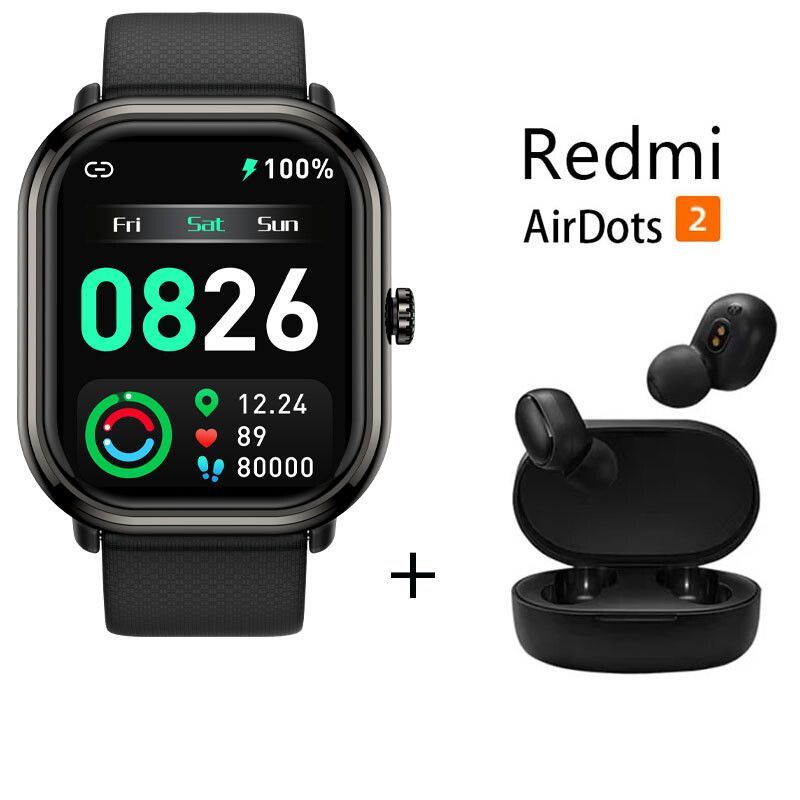 XIAOMI - Reloj Inteligente Deportivo P101Scombo Xiaomi Redmi AirDots 2- Negro