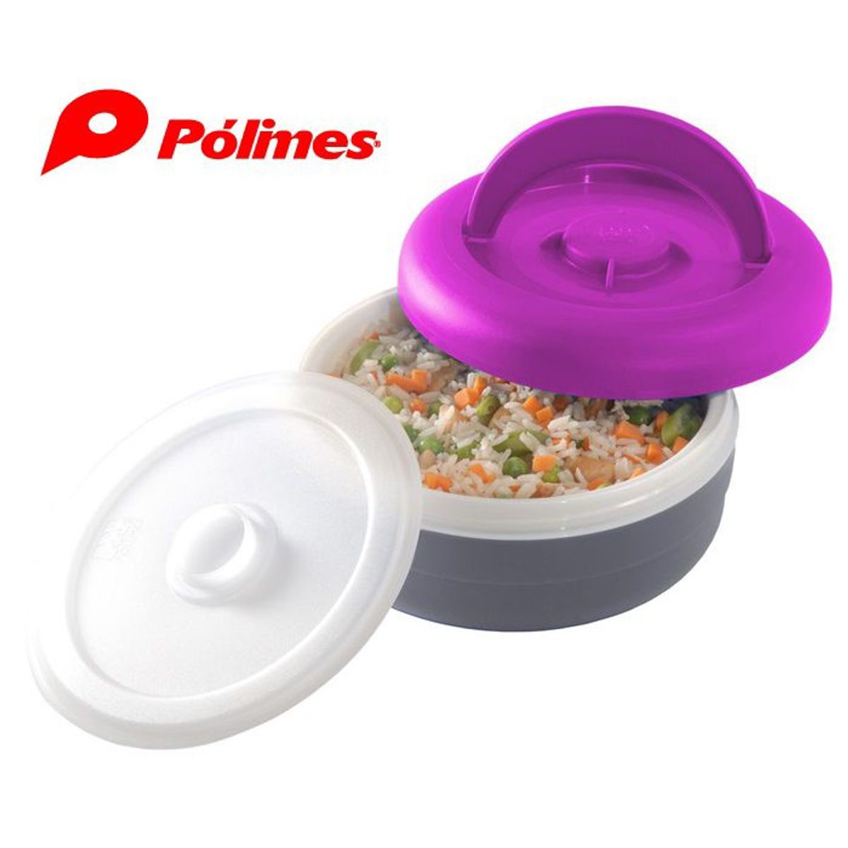 POLIMES - Lonchera Termica para Alimentos 1.25 LT. POLIMES Hecho en Colombia