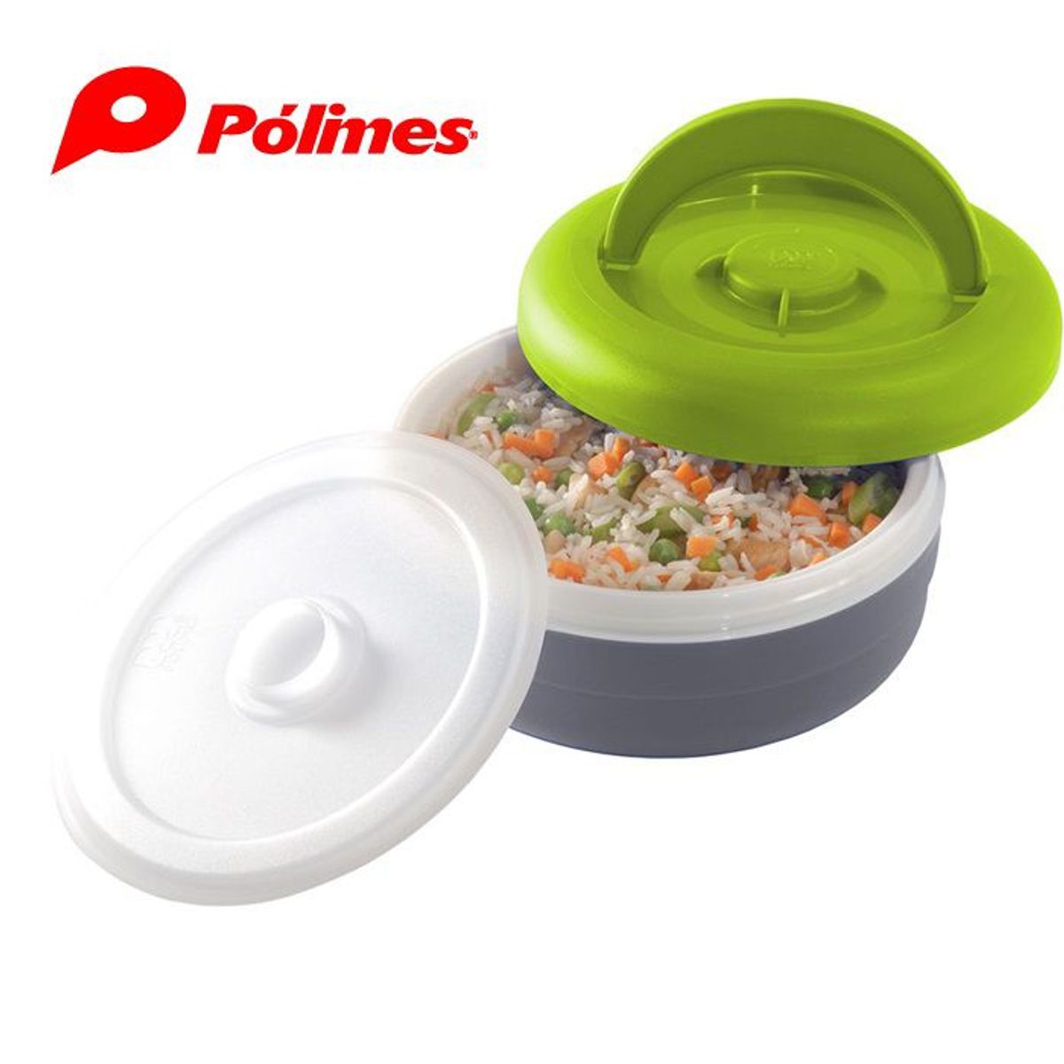 POLIMES - Lonchera Termica Personal 1.25 LT. POLIMES Hecha en Colombia