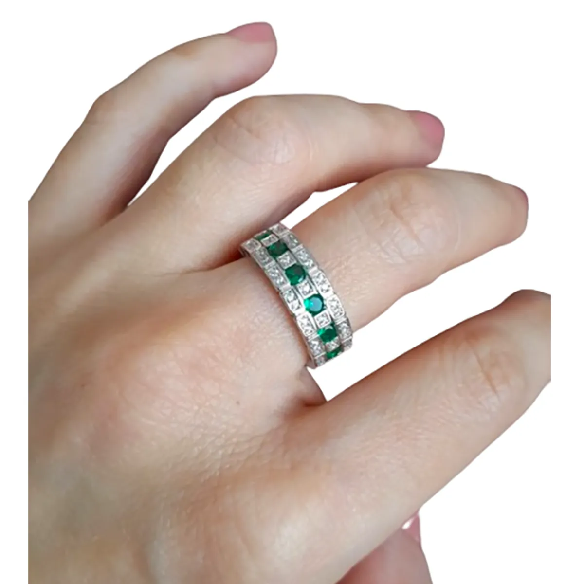 LA TIENDA 88 JOYAS Y ACCESORIOS - La Tienda 88 - Anillo De Promesa Mujer Bañado Oro 18k - Blanco