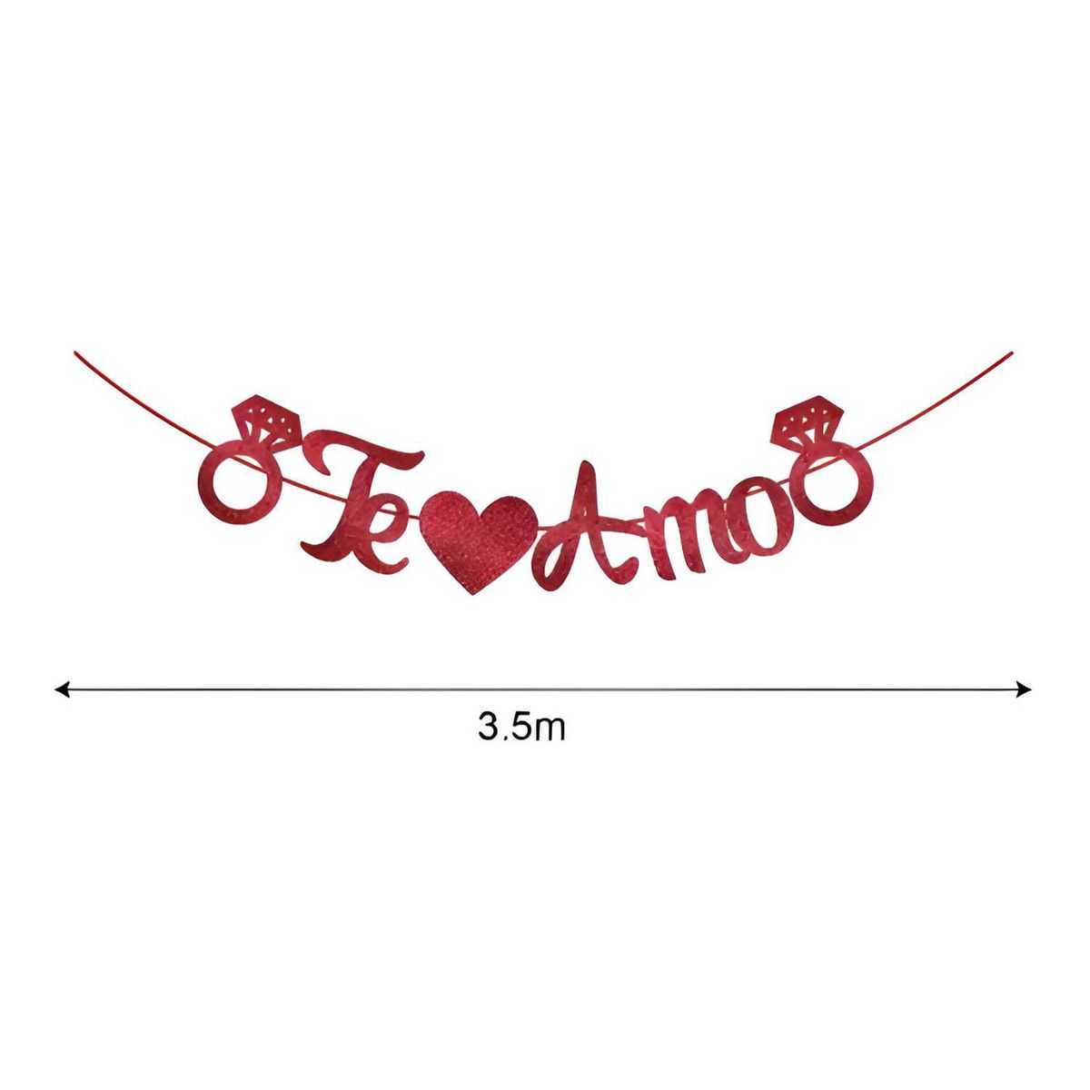 GENERICO - Banderines San Valentin Banderines Decorativos San Valentin