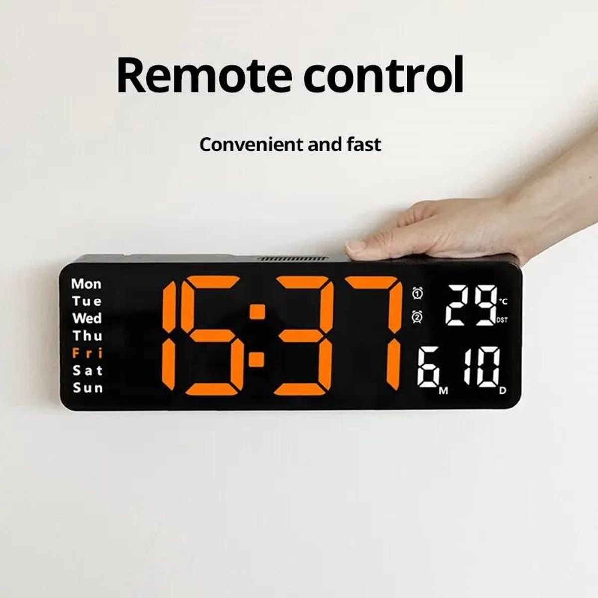 GENERICO - Reloj led digital  con temporizador y Control remoto