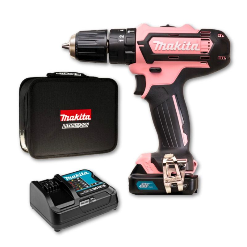 MAKITA - Taladro Percutor Makita 12v Pink Limited Edition HP333DSAP1