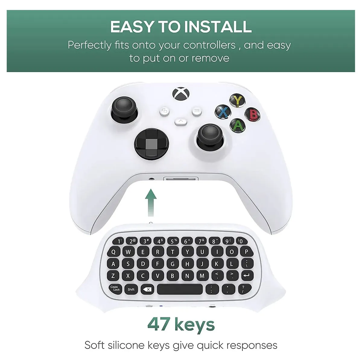 DOBE - Teclado con Audio para Xbox Series X/S Xbox One S, teclado con controlador inalámbrico.