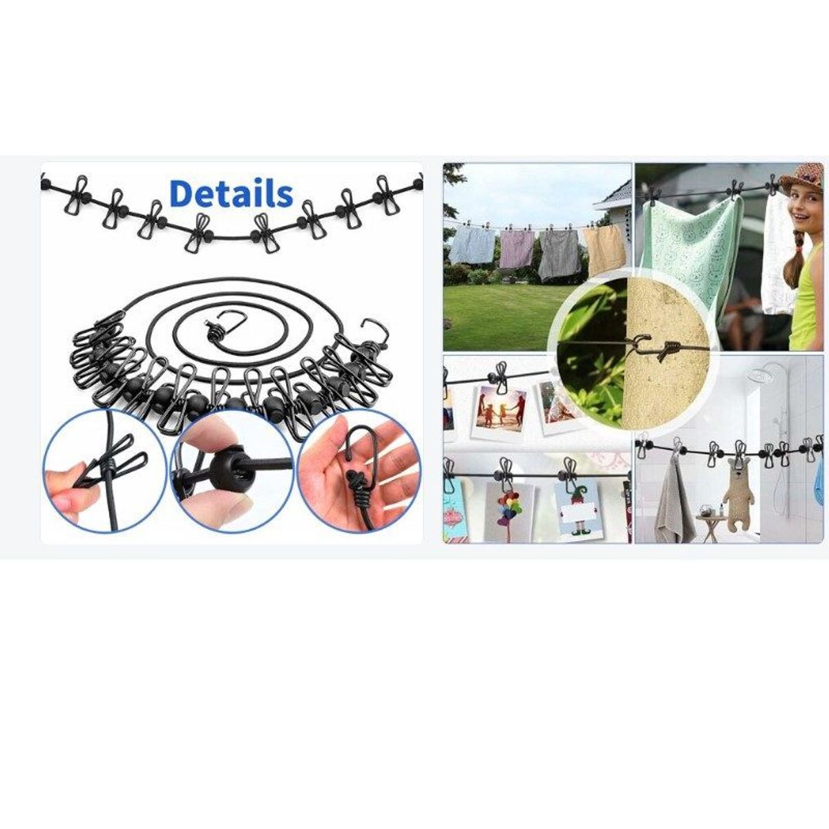 GENERICO - Colgador de ropa portatil