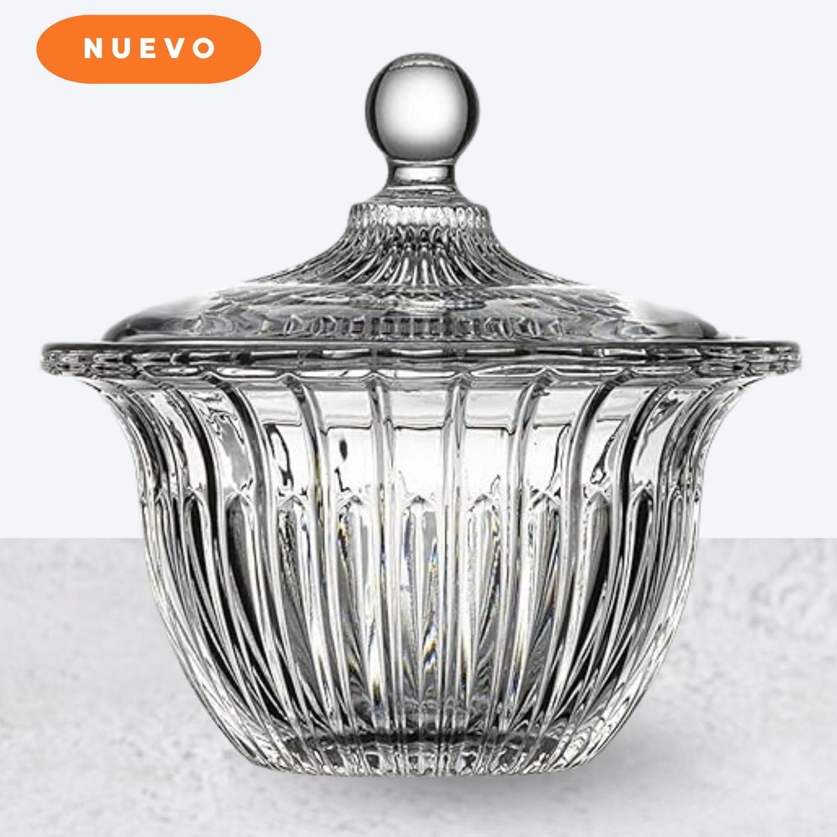 GENERICO - Bombonera GLAMOUR de Vidrio