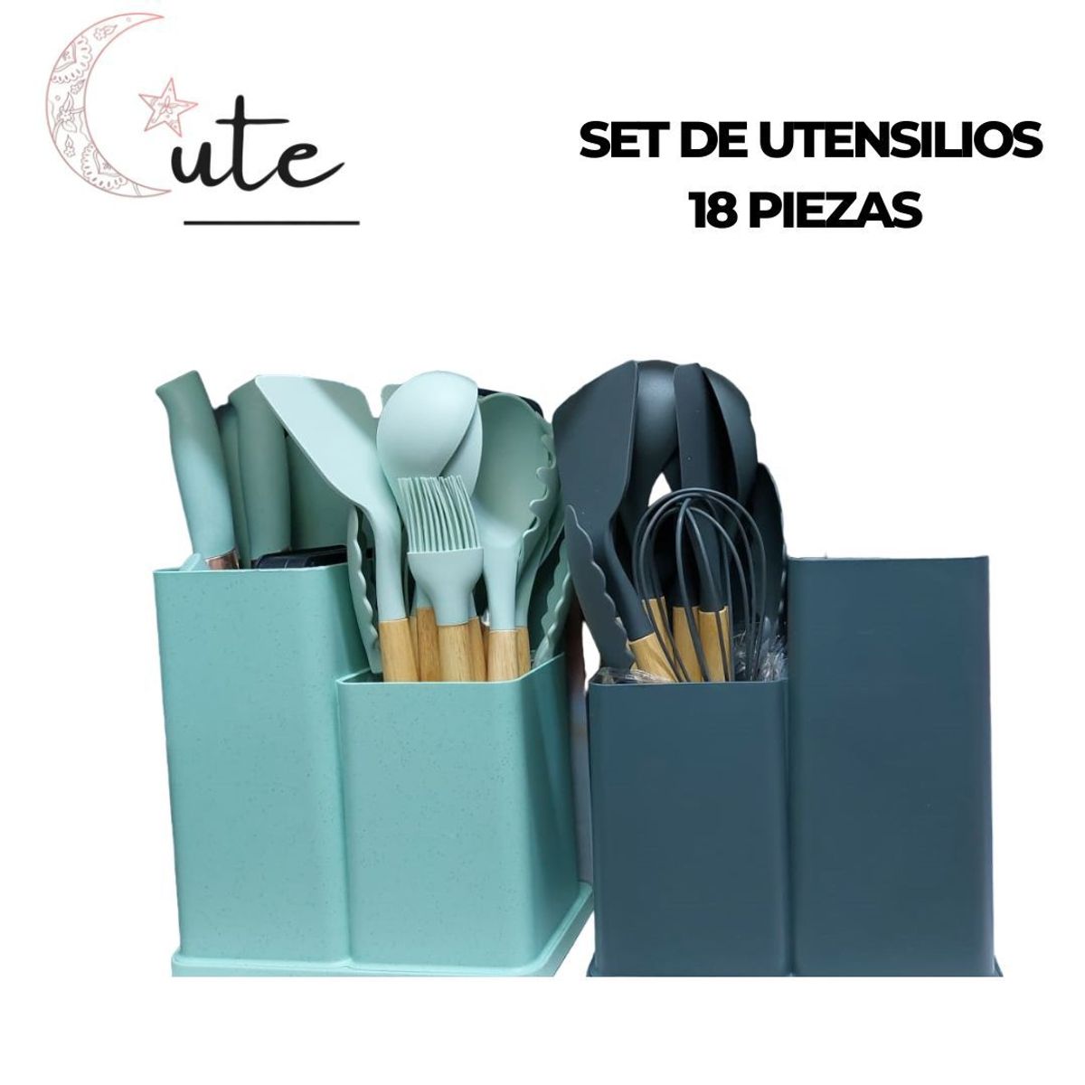 GENERICO - SET DE UTENSILIOS DE COCINA 18 PIEZAS